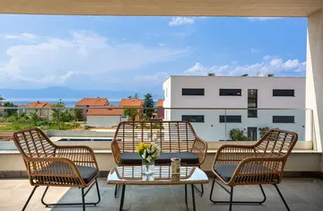 Sea-View Villa with Pool in Malinska for 6