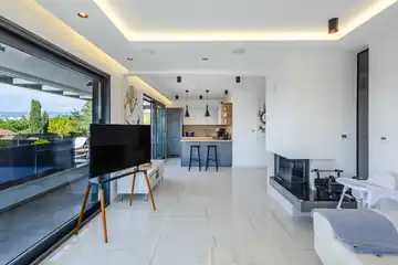 3-Bedroom Apartment in Njivice with Sea-View Terrace