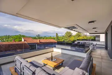 3-Bedroom Apartment in Njivice with Sea-View Terrace