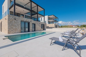 Seafront Villa with Pool and Game Room in Privlaka