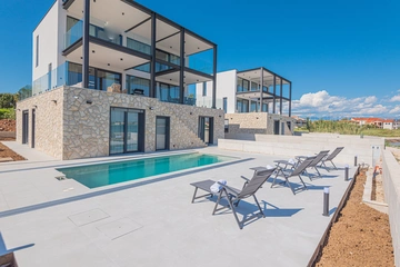 Seafront Villa with Pool and Game Room in Privlaka