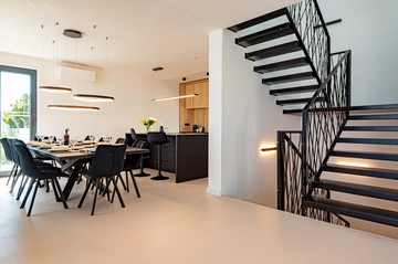 Privlaka Seafront Villa with Private Pool & Game Room