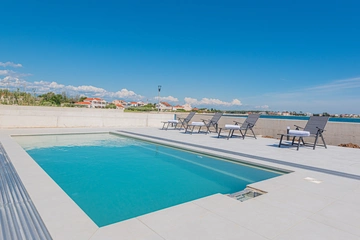 Privlaka Seafront Villa with Private Pool & Game Room