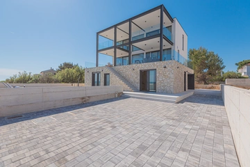 Privlaka Seafront Villa with Private Pool & Game Room