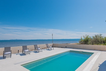 Privlaka Seafront Villa with Private Pool & Game Room