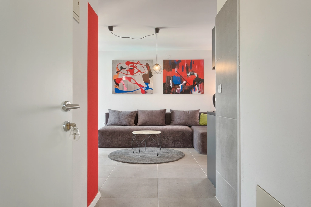 Apartment in Pula for up to 4 with pool & sea view