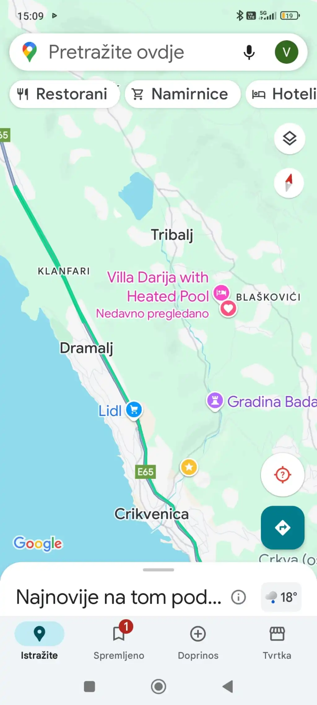 2-Bedroom Villa in Grižane-Belgrad for 6 Guests