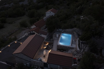 Stone Villa with Pool and Sea Views in Prizna