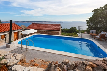 Stone Villa with Pool and Sea Views in Prizna