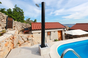 Stone Villa with Pool and Sea Views in Prizna