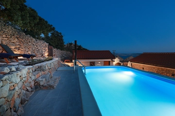 Stone Villa with Pool and Sea Views in Prizna