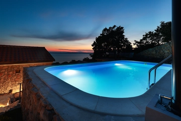 Stone Villa with Pool and Sea Views in Prizna