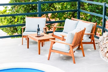 Stone Villa with Pool and Sea Views in Prizna