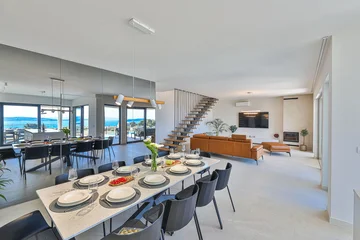 Contemporary Villa with Pool and Jacuzzi in Kaštel Novi