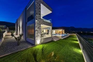 Contemporary Villa with Pool and Jacuzzi in Kaštel Novi