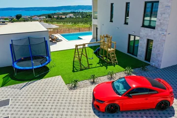 Contemporary Villa with Pool and Jacuzzi in Kaštel Novi