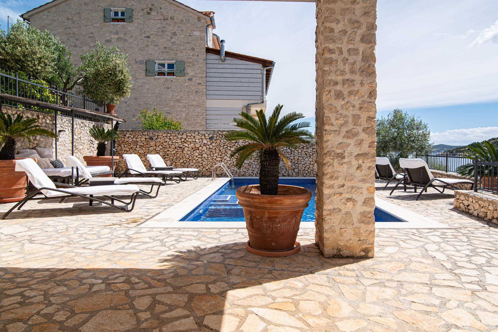 Beachfront Villa Sea Blossom with Pool