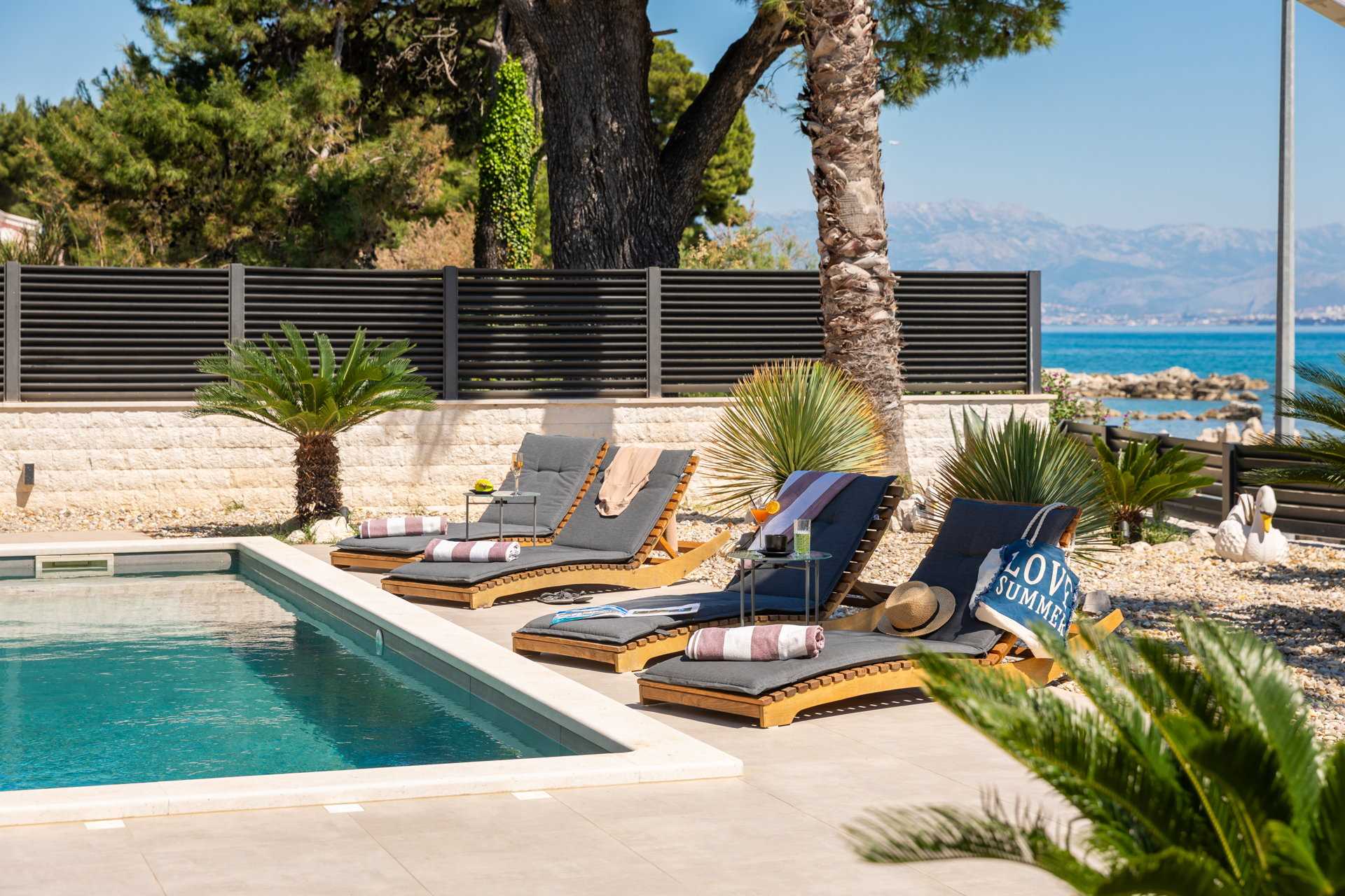 Beachfront Villa Tota with Pool