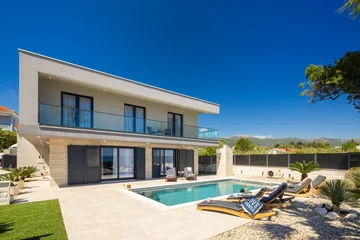 Seafront Villa with Pool in Kaštel Štafilić