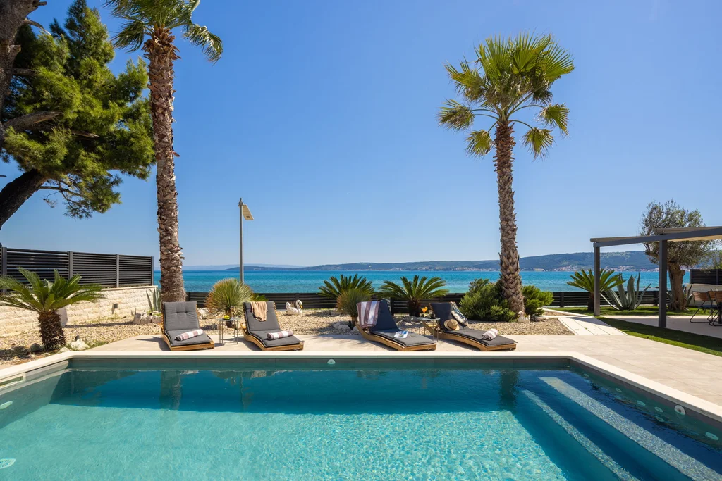 Seafront Villa with Pool in Kaštel Štafilić