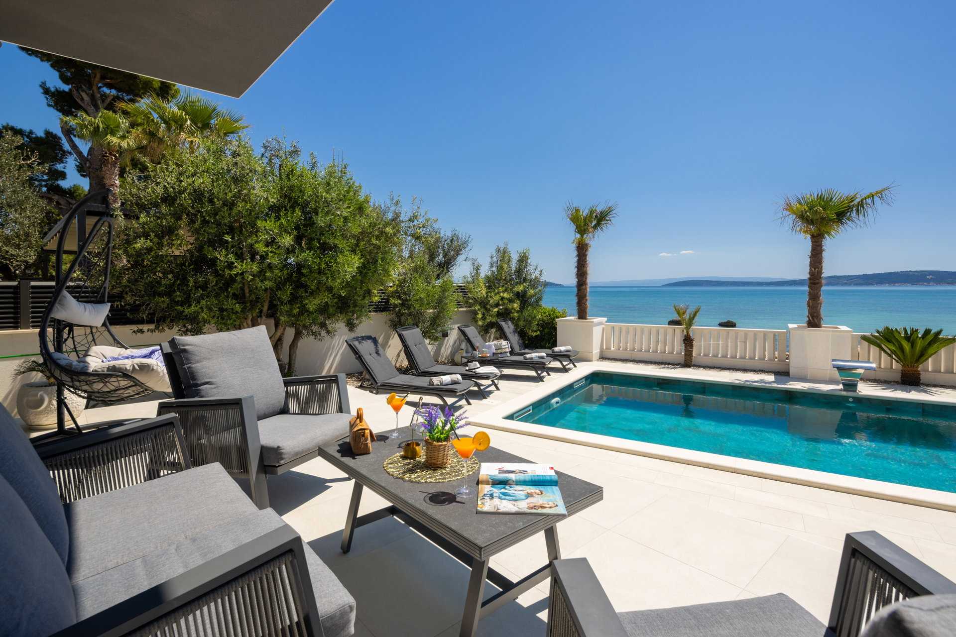 Beachfront Villa Ines with Pool