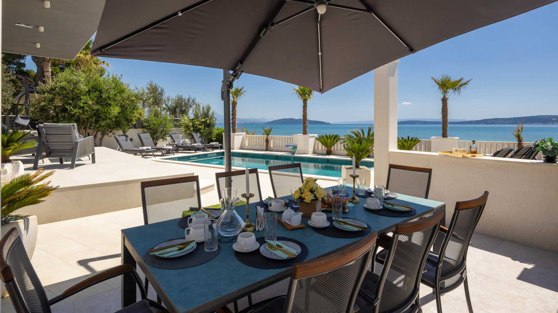Beachfront Villa Ines with Pool