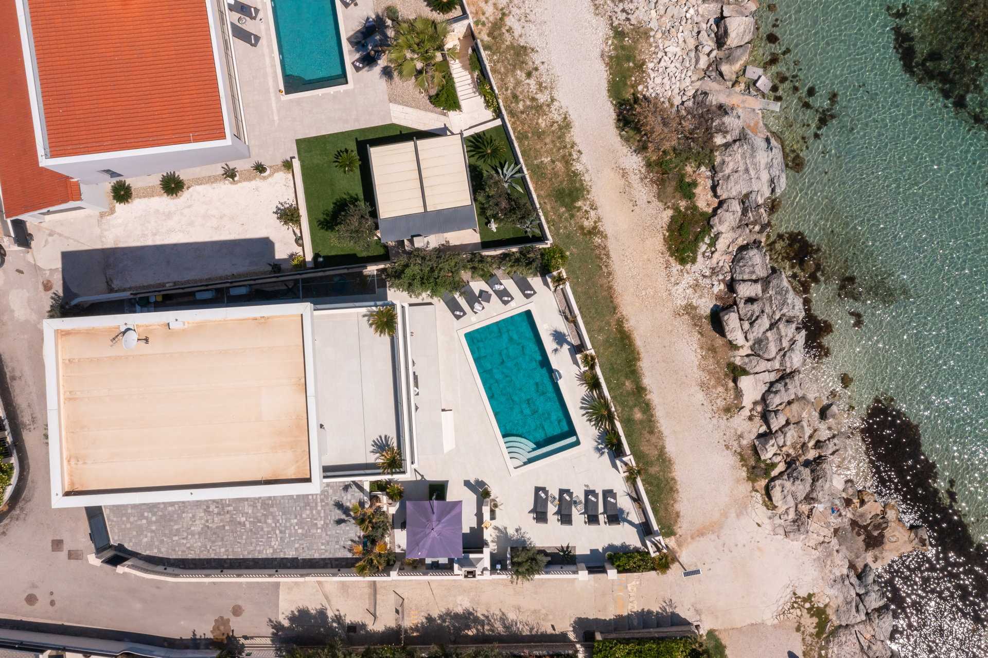 Beachfront Villa Ines with Pool