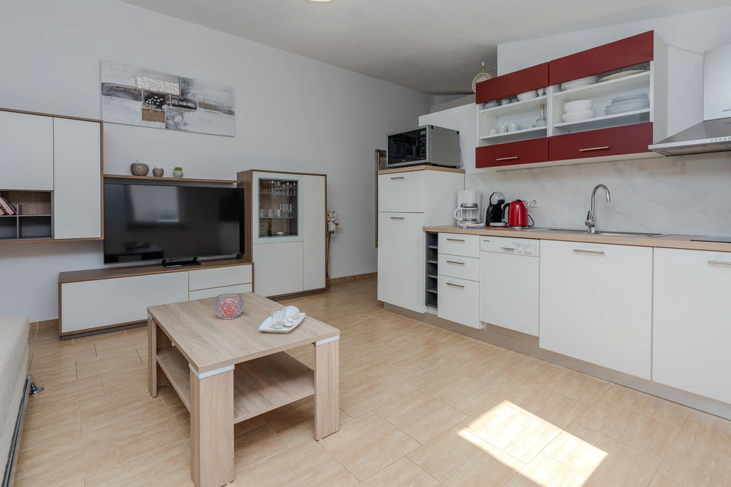 Apartment with Sea View in Vir for 4–6 Guests