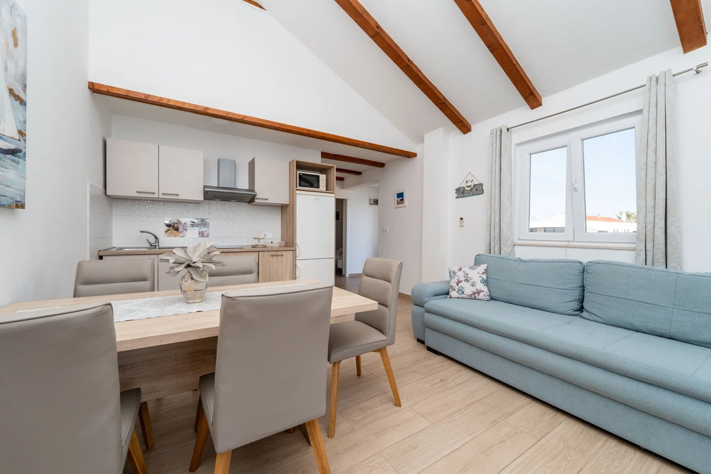 Sea-View Apartment in Privlaka for 4–6 Guests