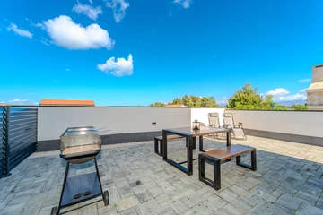 Vir Apartment for 4 Guests with Partial Sea View